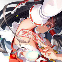 This is a pixiv picture whose title is 霊夢.