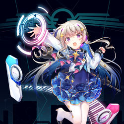 This is a pixiv picture whose title is 【仕事絵】少女前線 USAS-12「VRAIN Power」.