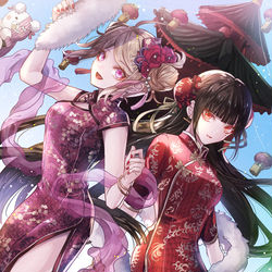 This is a pixiv picture whose title is チャイナドレス.