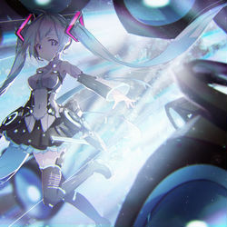 This is a pixiv picture whose title is フレームミュージック・ガール 初音ミク.