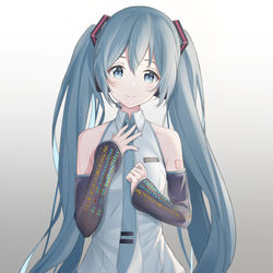 This is a pixiv picture whose title is ミクv3.
