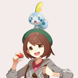 This is a pixiv picture whose title is 主人公♀&メッソン.