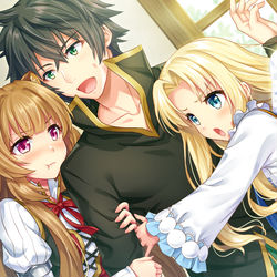 This is a pixiv picture whose title is 三角関係・・？.