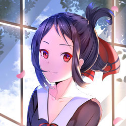 This is a pixiv picture whose title is Kaguya Shinomiya.