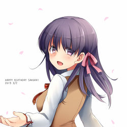This is a pixiv picture whose title is 桜誕！.
