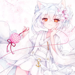 This is a pixiv picture whose title is 雪風.