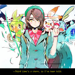 This is a pixiv picture whose title is 女主人公.