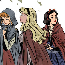 This is a pixiv picture whose title is Disney fan art.