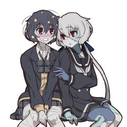 This is a pixiv picture whose title is 迫られゾンビィ.