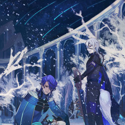 This is a pixiv picture whose title is 【PFLS】水鏡の瞬き.
