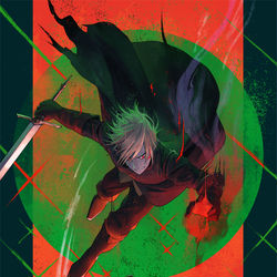This is a pixiv picture whose title is 【PFLS】譲れぬ一撃.