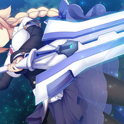 This is a pixiv picture whose title is 宿命の少女.