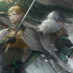 This is a pixiv picture whose title is 【PFLS】Bitter Battle【灰色熊の戦い】.