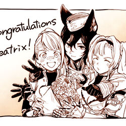 This is a pixiv picture whose title is グラブル百合つめ５.