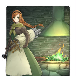 This is a pixiv picture whose title is 【PFLS】鍛冶屋の娘アネッタ.