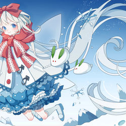 This is a pixiv picture whose title is snow fairy.