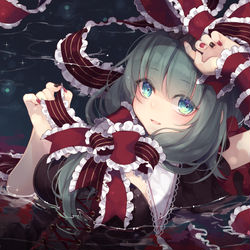 This is a pixiv picture whose title is 秘神流し雛.