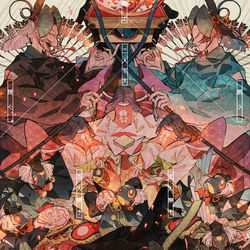 This is a pixiv picture whose title is 雛流し.