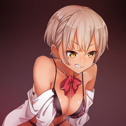 This is a pixiv picture whose title is ギャル！.