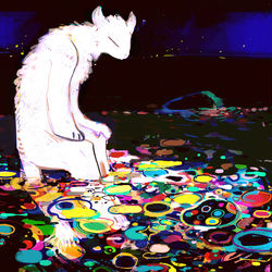 This is a pixiv picture whose title is 水平線.