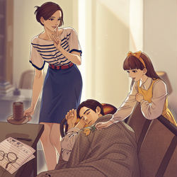 This is a pixiv picture whose title is It's a long long dream.