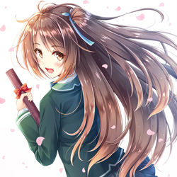 This is a pixiv picture whose title is 卒業.