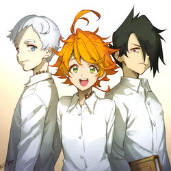 This is a pixiv picture whose title is 約ネバおもしろい.