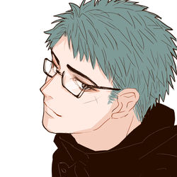 This is a pixiv picture whose title is 山伏さんと眼鏡.
