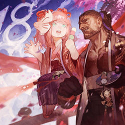 This is a pixiv picture whose title is 笑顔.
