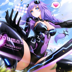 This is a pixiv picture whose title is パープルハート❤.