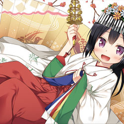 This is a pixiv picture whose title is 巫女の日.
