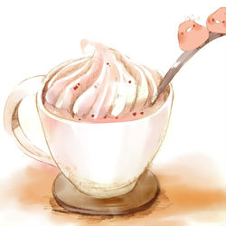 This is a pixiv picture whose title is 桜ティー.