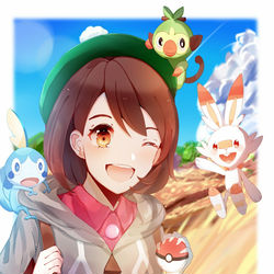 This is a pixiv picture whose title is ポケモン剣盾！.