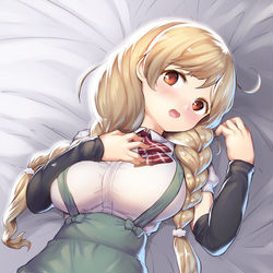 This is a pixiv picture whose title is 峯雲ちゃんのふかふか.