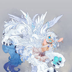 This is a pixiv picture whose title is 【PFLS】骨砕きの天使【ノーザリア】.