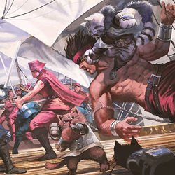 This is a pixiv picture whose title is 【PFLS】船上拳闘会【テイル島の戦い】.