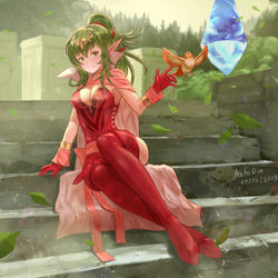 This is a pixiv picture whose title is Tiki at the Divine dragon ground.