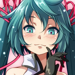 This is a pixiv picture whose title is 【初音ミク】 ディメンション.
