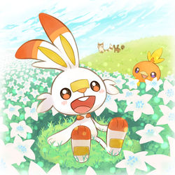 This is a pixiv picture whose title is ヒバニーちゃん.