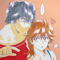 This is a pixiv picture whose title is シティーハンターLOG01.