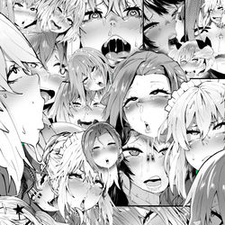 This is a pixiv picture whose title is アヘ顔まとめ.