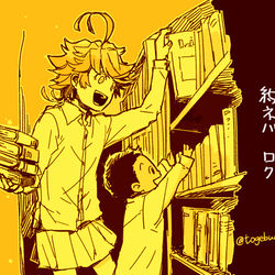 This is a pixiv picture whose title is 約ネバログ.