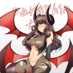 This is a pixiv picture whose title is succubus seraphim.
