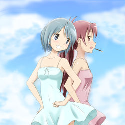 This is a pixiv picture whose title is 杏さやワンピ.