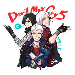 This is a pixiv picture whose title is 【DMC5】でびめ5発売だーーー！！！【祝】.
