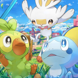 This is a pixiv picture whose title is ソード＆シールド.