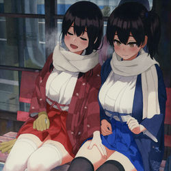 This is a pixiv picture whose title is 透明水彩赤加賀.