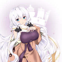 This is a pixiv picture whose title is 【アズレン】女神の休日【イラストリアス】.