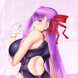 This is a pixiv picture whose title is 競泳水着BBちゃん.