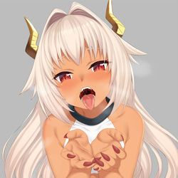 This is a pixiv picture whose title is 待ちの竜娘.